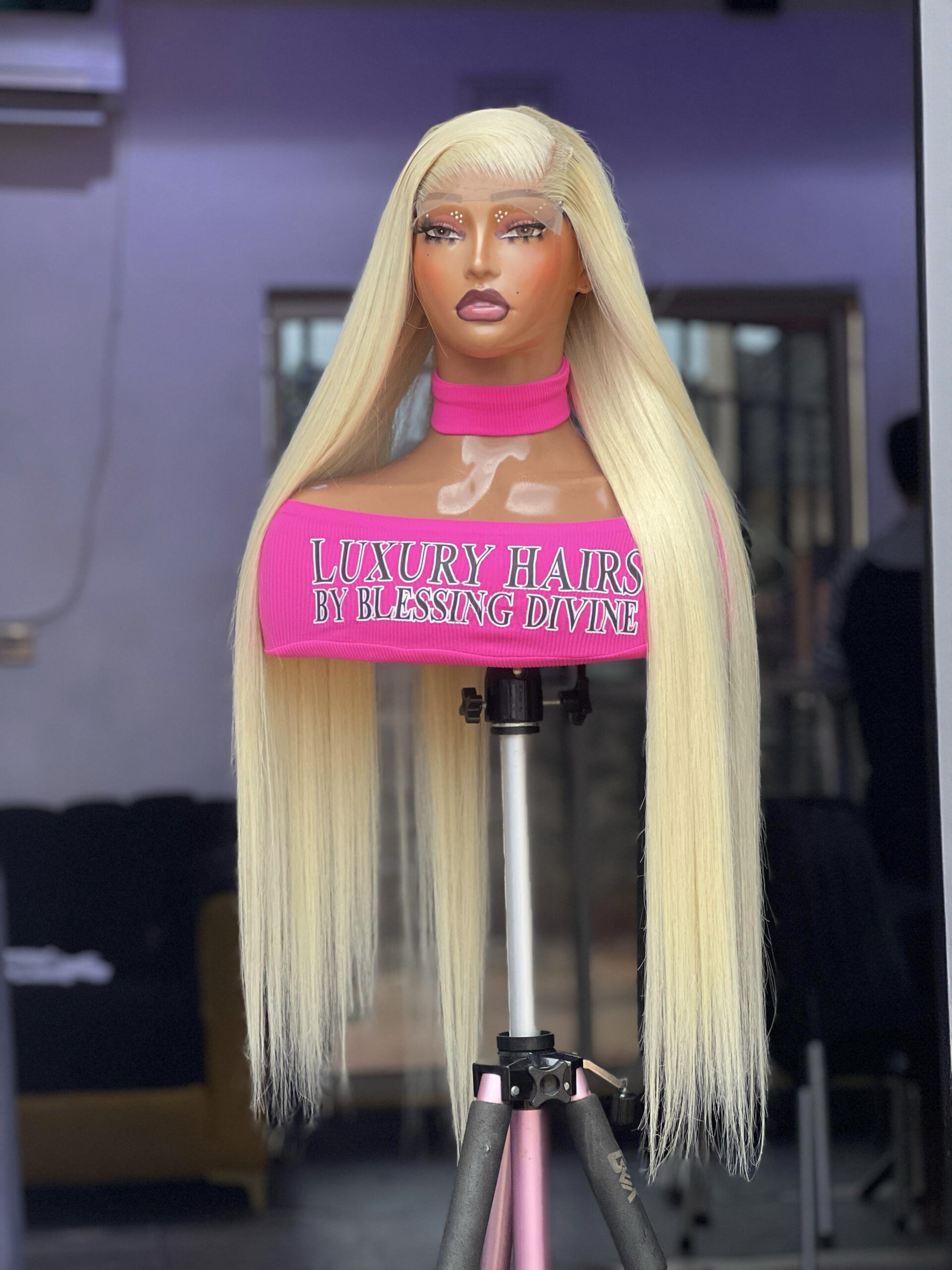 5x5 Bone Straight Lookalike Wig – 30 Inches